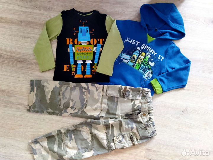 Вещи одежда пакетом на мальчика 110джинсы