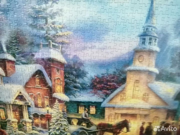 Картина из пазл, в рамке, стекло пэт, новая