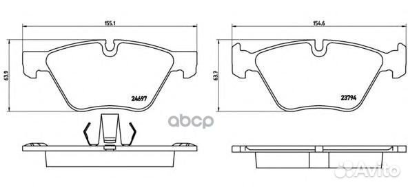 Колодки тормозные дисковые перед BD-1434;SX