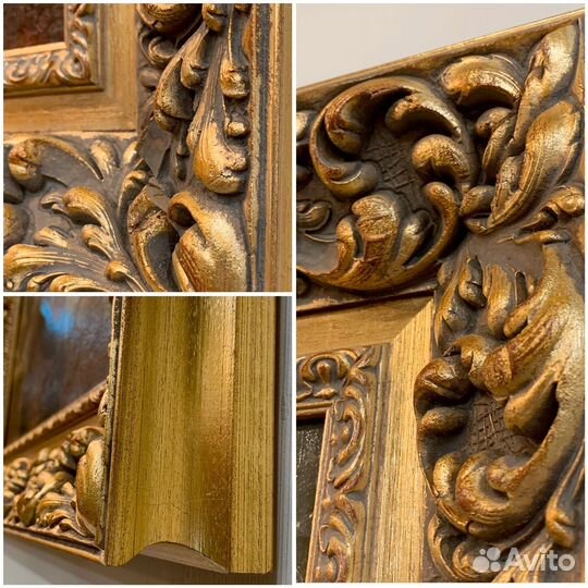 Антикварная картина бюст императора Павла 1