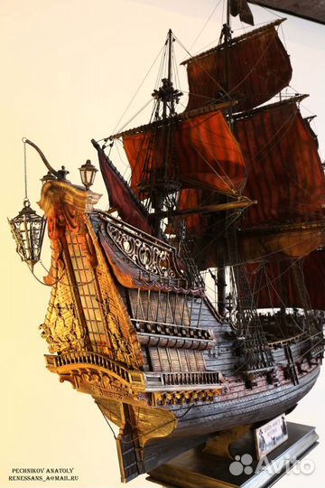 Корабль Месть королевы Анны - более детальная