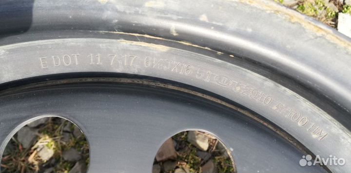 Диск колёсный KIA Cerato 3 6.5jх16 ET51 5*114,3