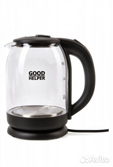 Чайник стеклянный электрический 1.7 л 1800 Вт