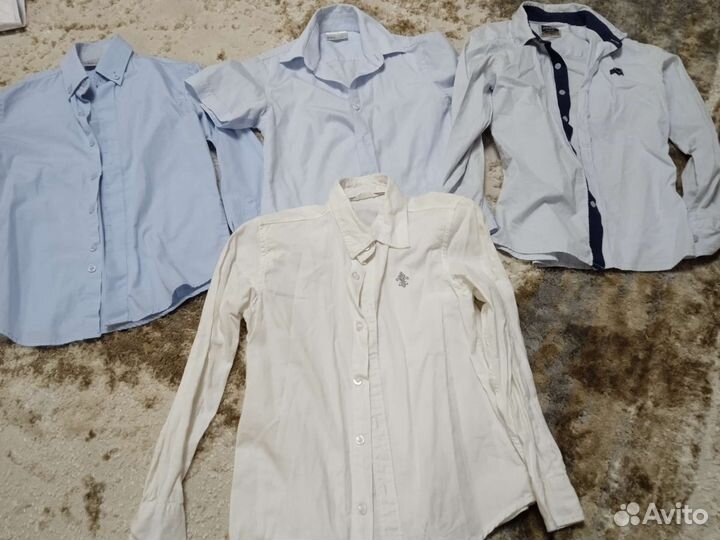Рубашка школьная для мальчика 122 128