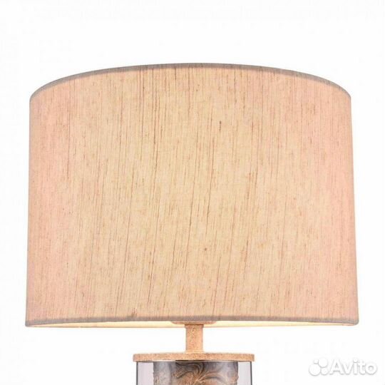 Светильник настольный металлический и текстильный