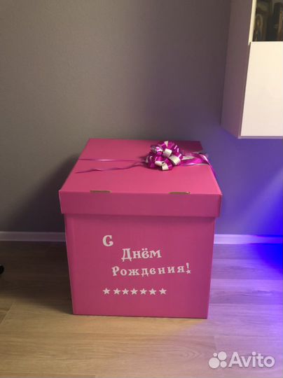 Коробка сюрприз(60 х 60) + бант