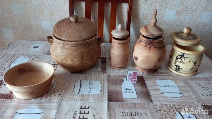 Посуда из дерева ручной работы