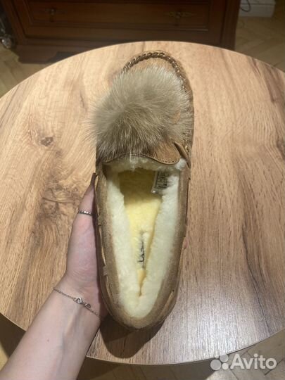 Меховые тапочки ugg