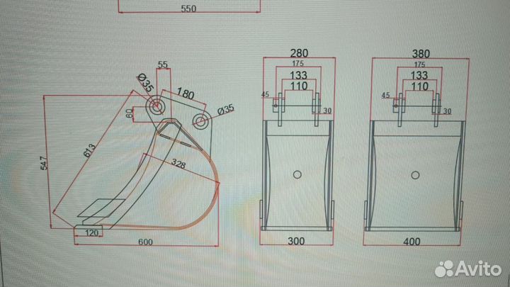 Ковши для мини-экскаватора