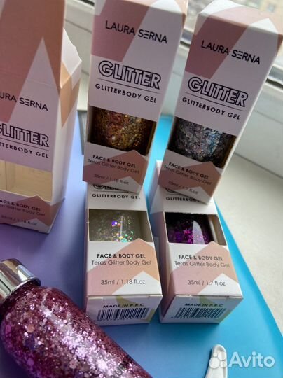Глиттер гель Laura Serna