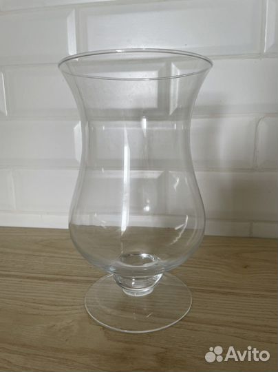 Стеклянный вазон для сладостей 25 см