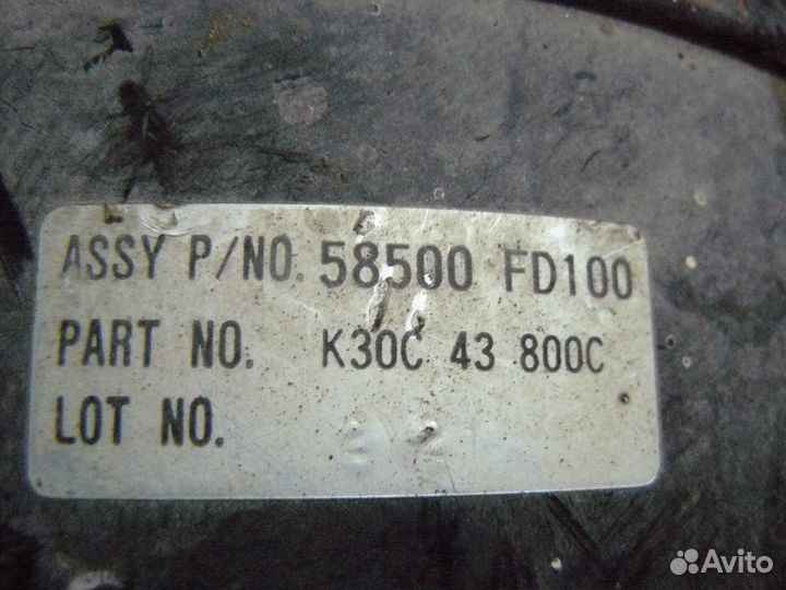 Усилитель тормозов вакуумный Для Kia Rio 2003г