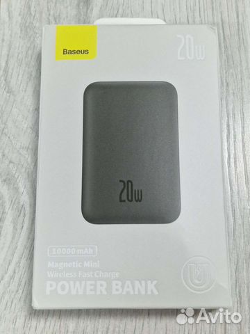Беспроводной магнитный Повербанк Baseus 10000mah