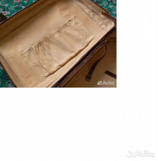 Чемодан Германия, ретро, из крокодиловой кожи