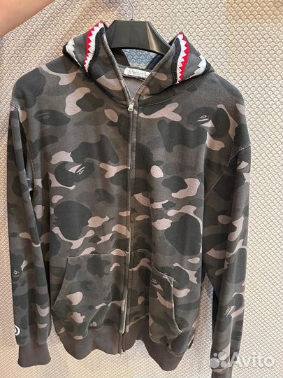 Зип худи bape shark