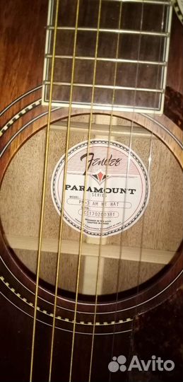 Акустическая гитара fender pm-3
