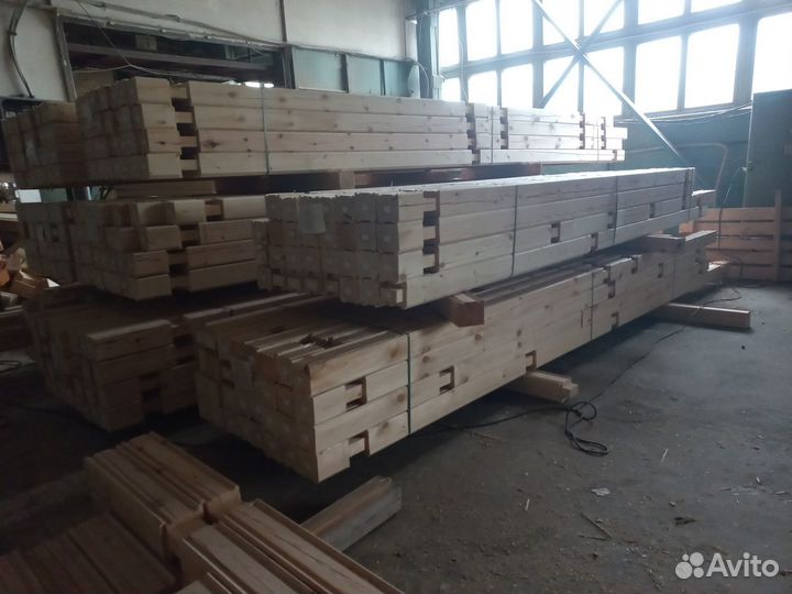 Срубы домов из бруса