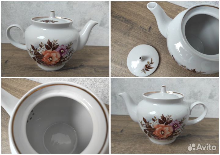 Фарфоровый сервиз СССР Красный фарфорист