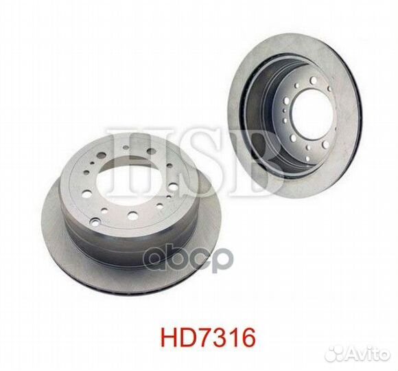 Диск тормозной задний toyota: land cruiser 100