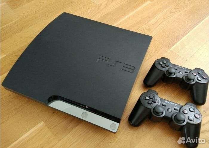 Sony PS3 Slim + 25 игр + 2 геймпада. Прошита