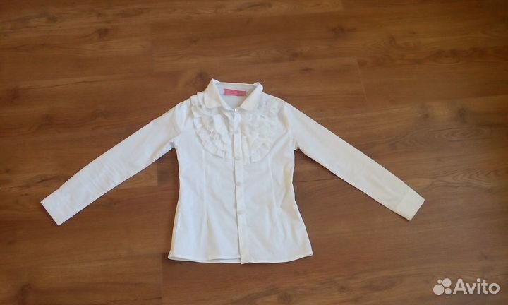 Нарядная школьная рубашка для девочек. Отличное со