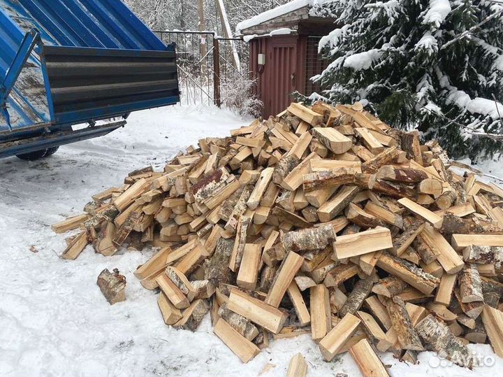 Дрова березовые. Колотые