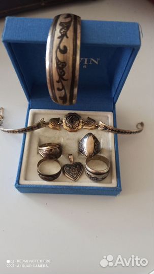 Украшения из серебра СССР