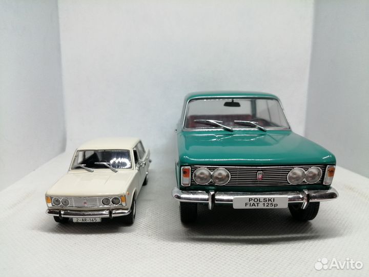 Модель fiat-125P в масштабе 1:24