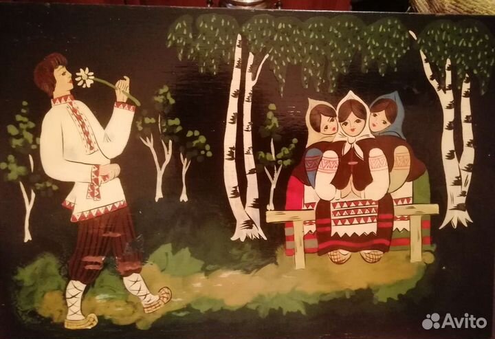 Лаковая миниатюра времён СССР