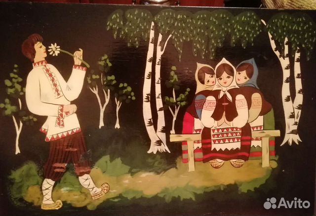 Лаковая миниатюра времён СССР