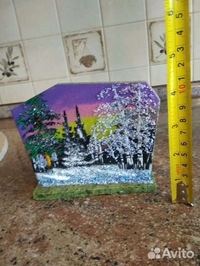 Картина из камня, подсвечник