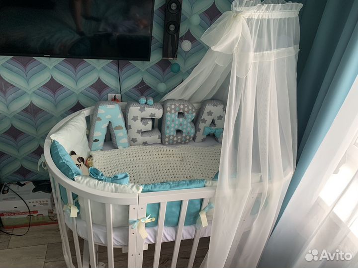 Овальная кроватка