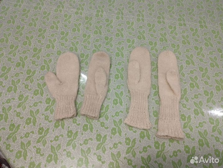 Варежки пуховые из козьего пуха