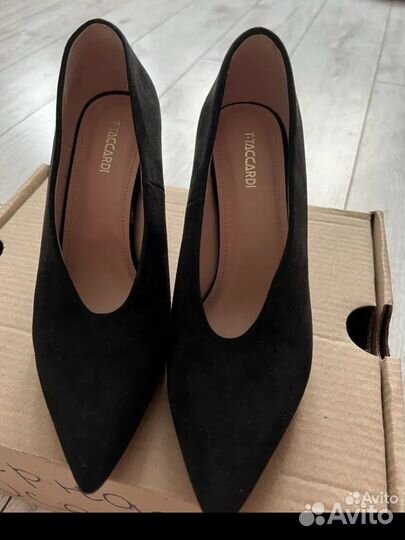 Туфли женские 38 размер замша черные