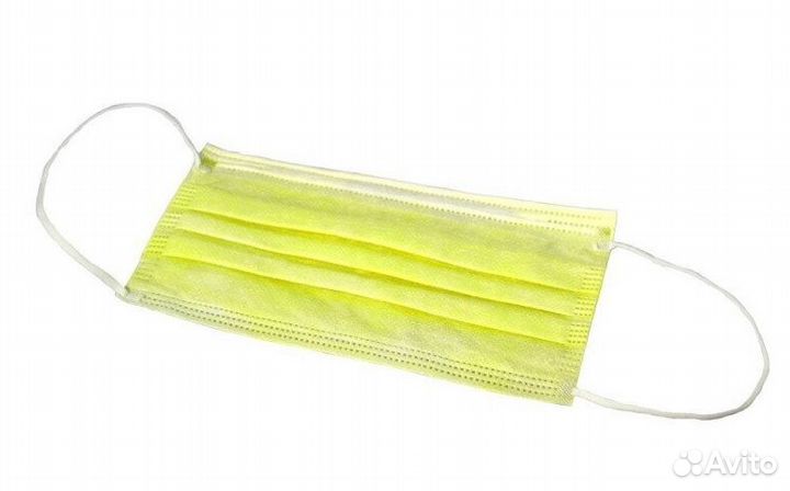Маска медицинская 3-слойная на резинке (50 шт/уп)