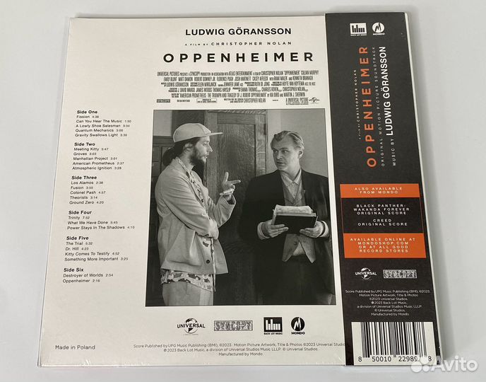 Oppenheimer Original Soundtrack 3LP