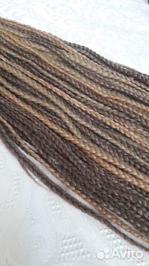 Афрокосы из канеколона для брейдов