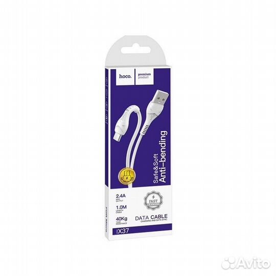 Кабель Hoco X37 USB на Micro белый