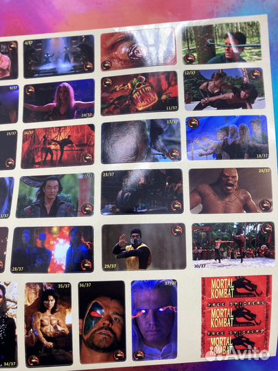 Наклейки Мортал Комбат Mortal Combat