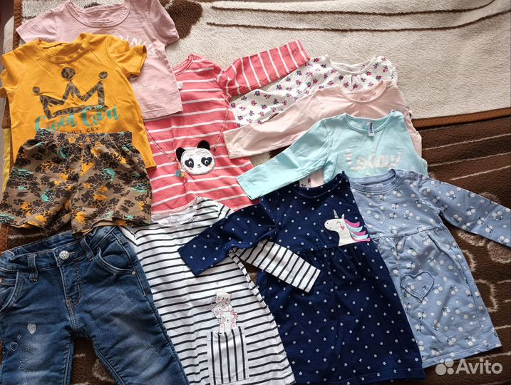 Вещи пакетом на девочку 86 см