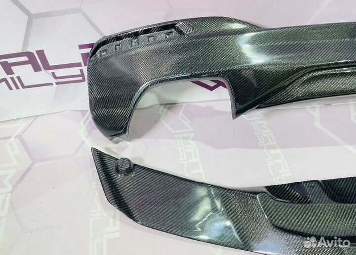 Накладка на бампер BMW G30 M perfomance карбон