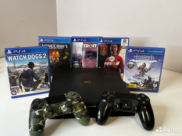 Игровая приставка ps4 slim 1tb