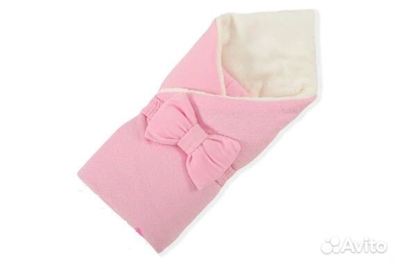 Одеяло на выписку (флис зима) с бантом