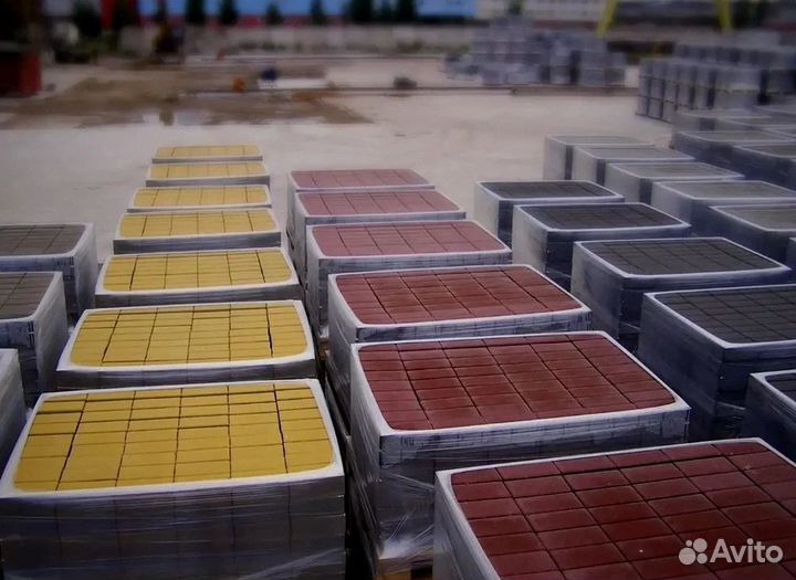 Тротуарная плитка кирпичик
