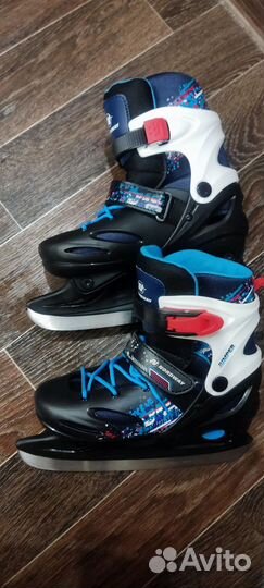Коньки хоккейные детские раздвижные 34 37