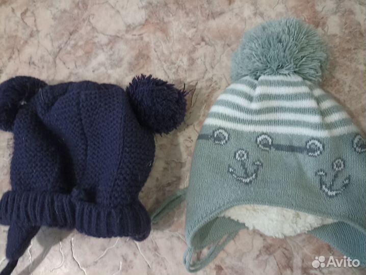 Шапка детская тёплая до 1.5 года