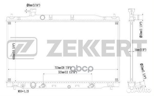 Радиатор охлаждения двигателя Honda CR-V III 09