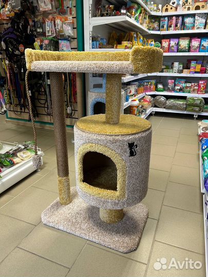Домик - когтеточка, лежанка для котов(кошек) новый