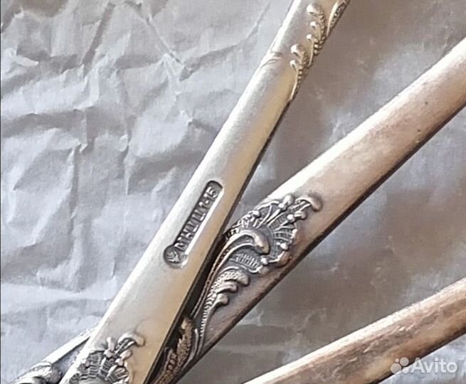 Набор столовых приборов мельхиор СССР