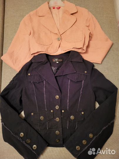Куртка с подкл чёрная джинс нов S-M, роз пенка XS